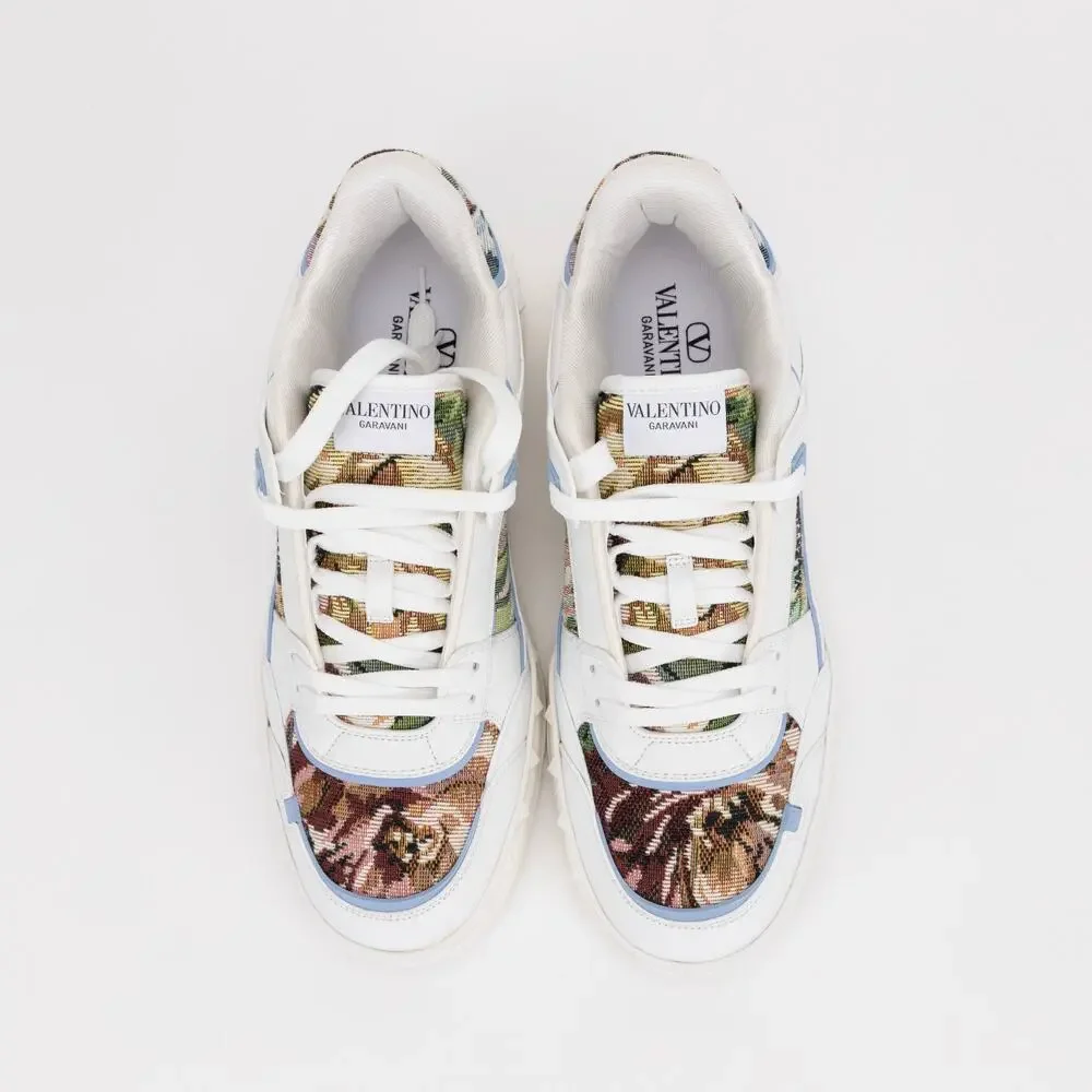 Valentino Garavani Men Freedots Low Top Sneakers White Multi Size 10 US/43 EU